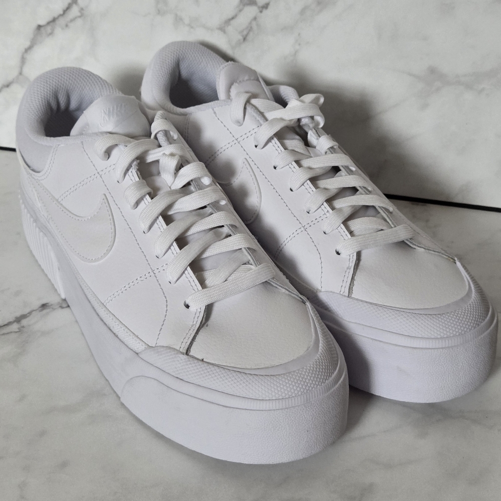Nike Court Legacy Lift Womens White Sneakers Shoes Size 9.5 - Picture 2 of 9